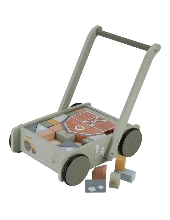Little Dutch Little Farm Block Trolley