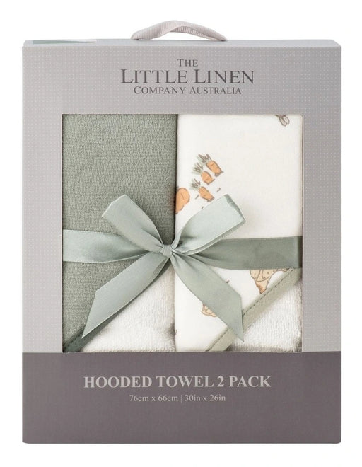 The Little Linen Company Hooded Towel 2pk