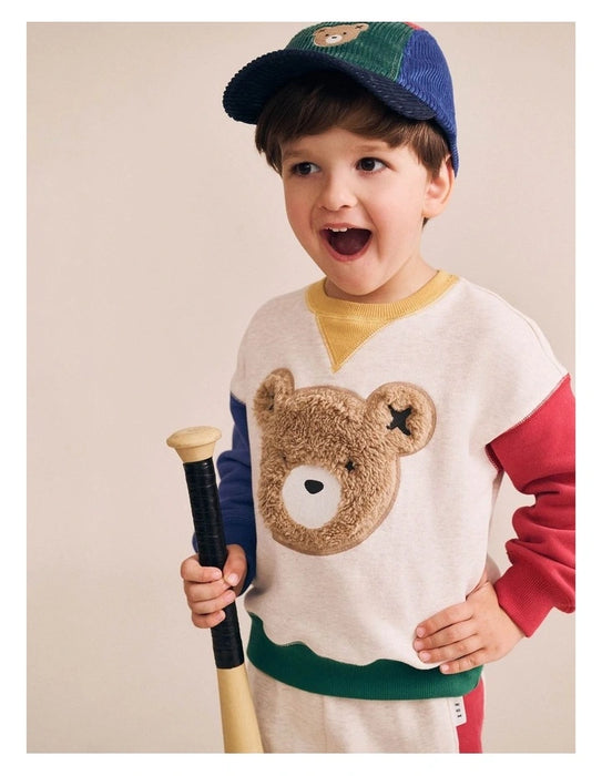 Huxbaby Furry Colour Block Sweatshirt