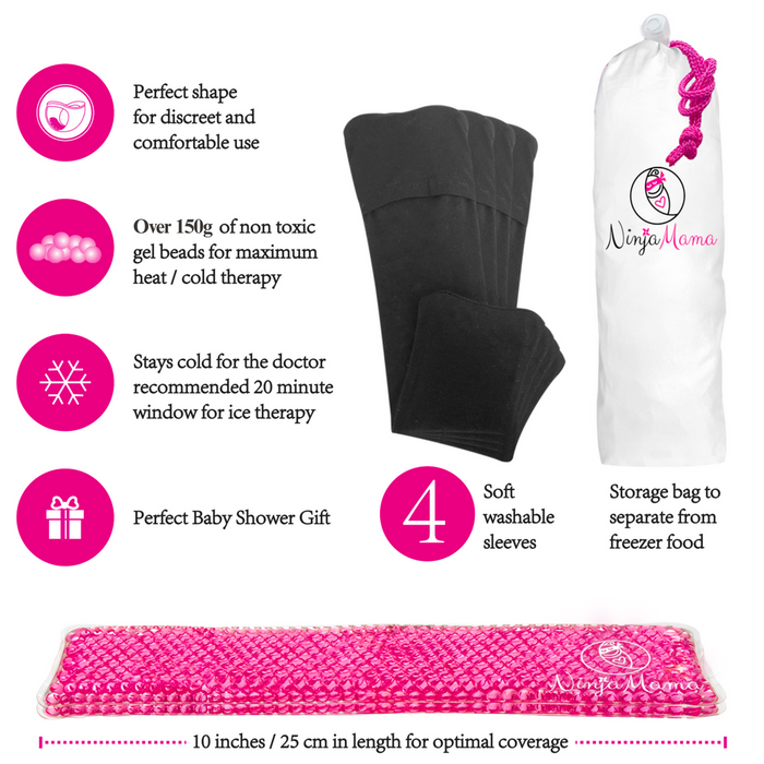 Ninja Mama Reusable Perineal Ice & Heat Therapy Packs