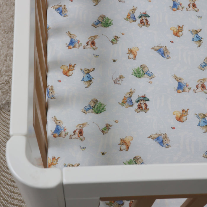 Peter Rabbit & Benjamin Bunny Cot Fitted Sheet