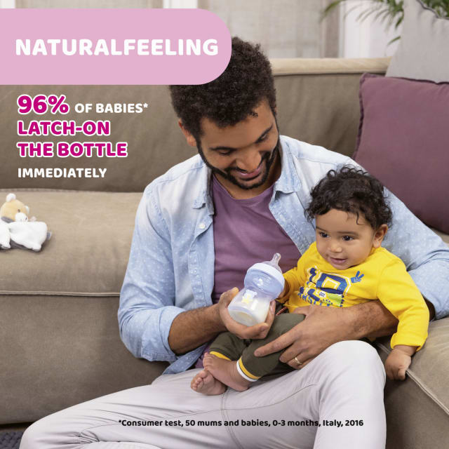 Chicco Natural Feeling Glass Bottle