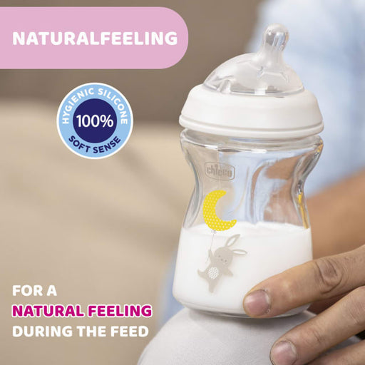 Chicco Natural Feeling Glass Bottle