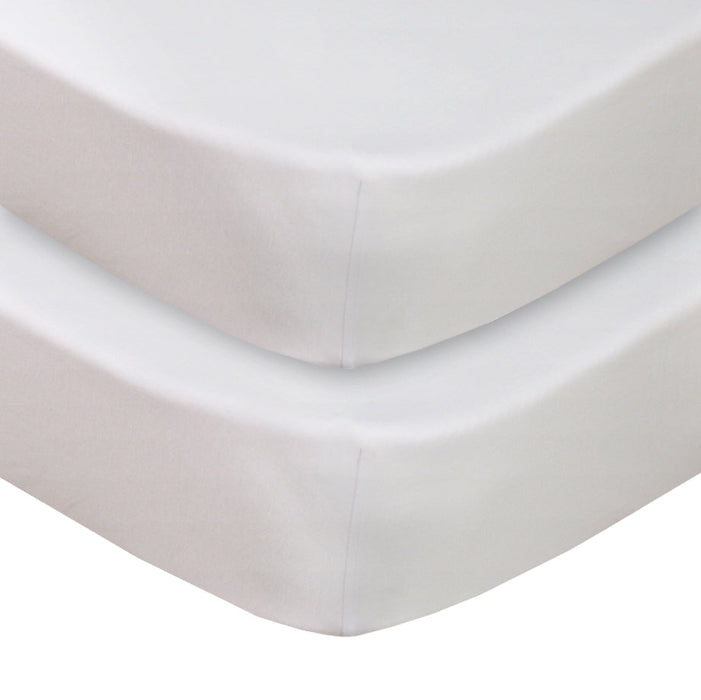 Living Textiles 2 Pack Jersey Cot Fitted Sheets
