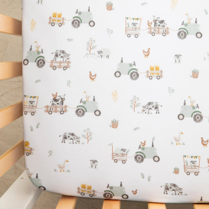 Living Textiles 2 Pack Jersey Cot Fitted Sheets