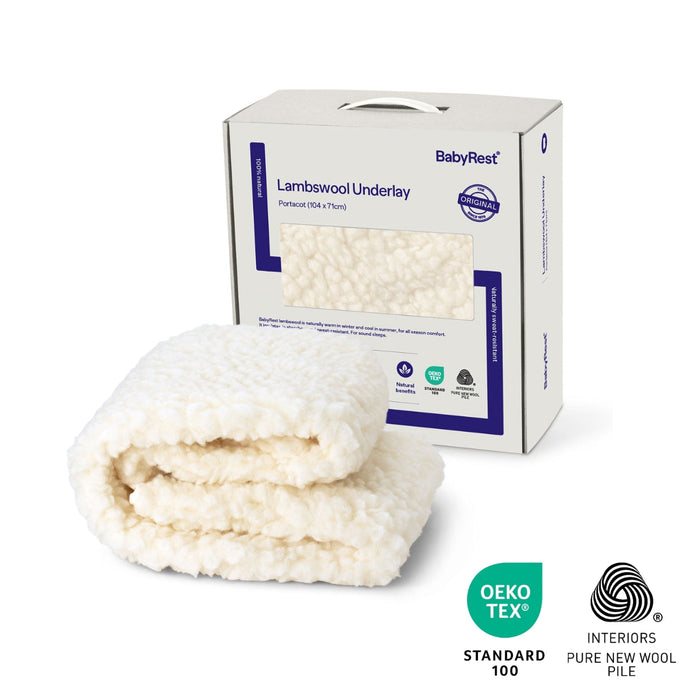 BabyRest Lambswool Portacot Underlay