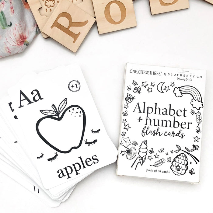 One Chew Three Alphabet & Number Flash Cards
