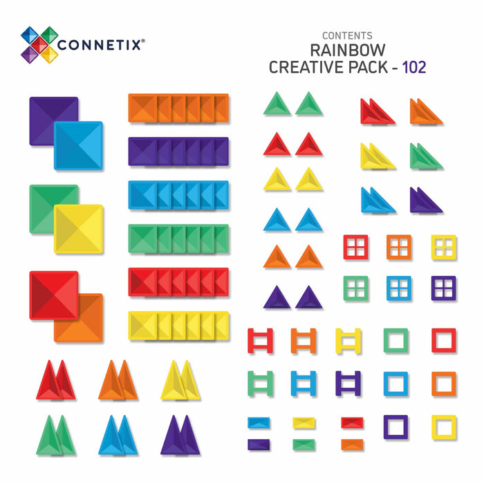 Connetix Magnetic Tiles Creative Pack 102 Tiles