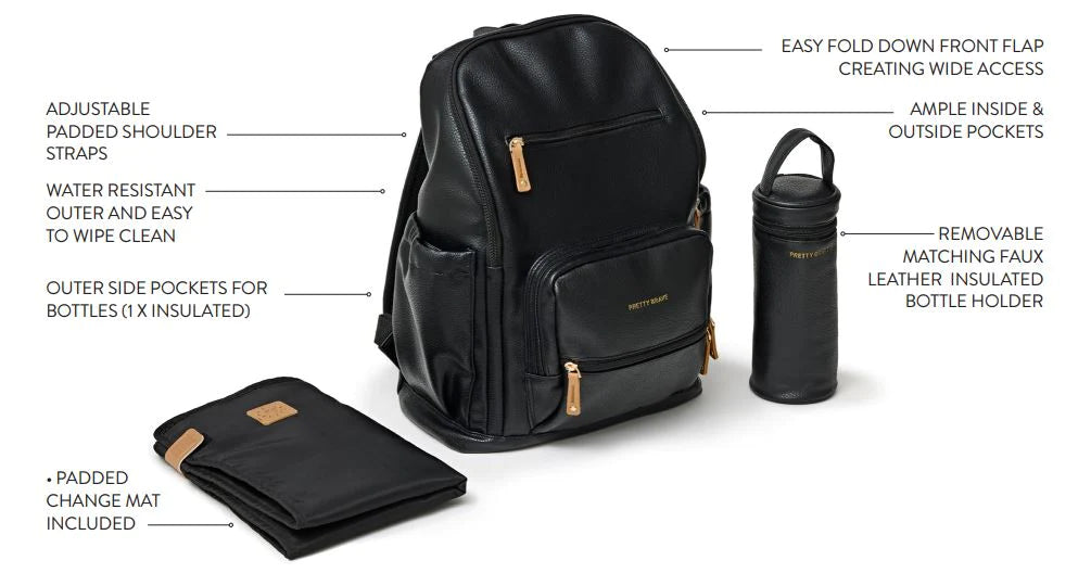 brave faux leather backpack Pretty Brave Chloe Backpack Stone