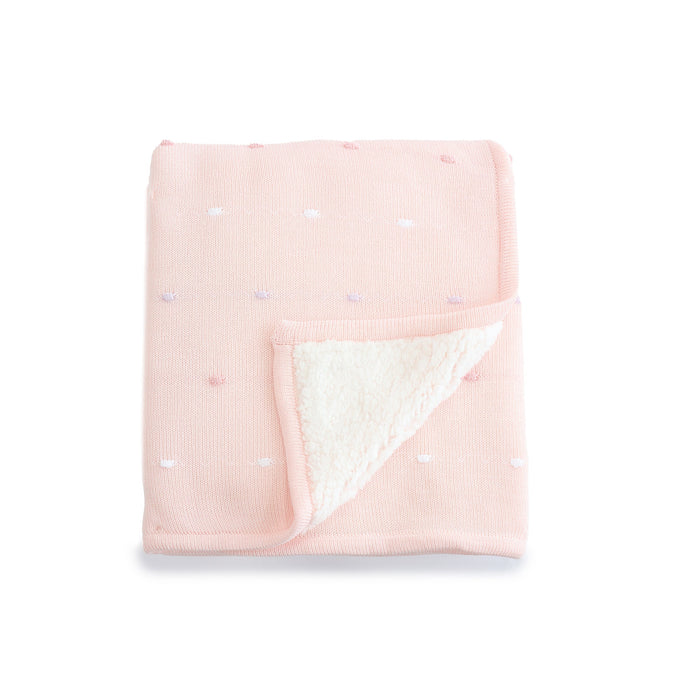 Bubba Blue Confetti Cot Knit Blanket
