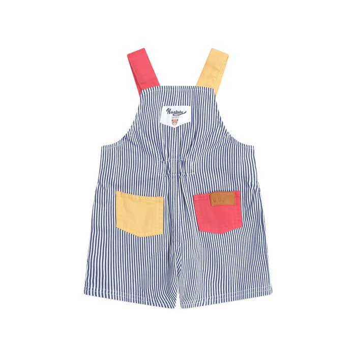 Huxbaby Classic Stripe Short Overalls