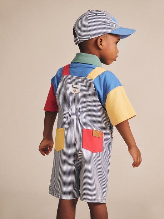 Huxbaby Classic Stripe Short Overalls