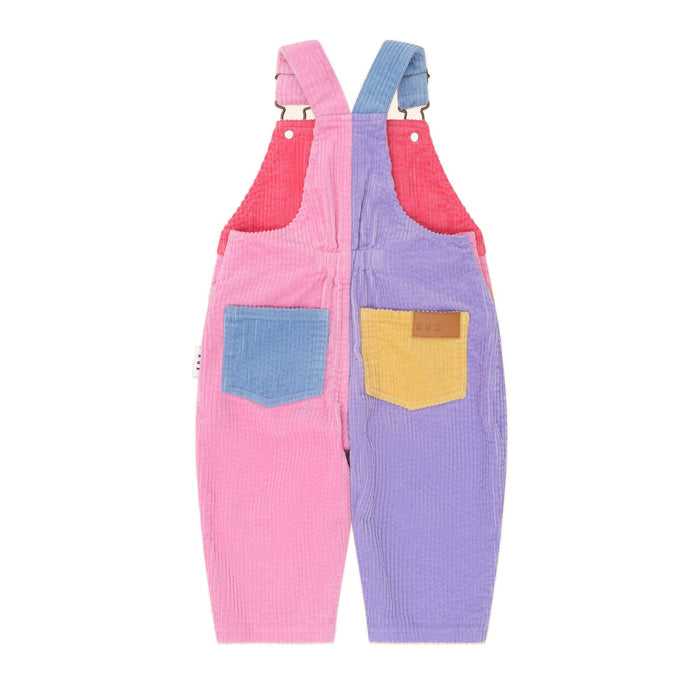 Huxbaby Colour Block Girl Cord Overalls