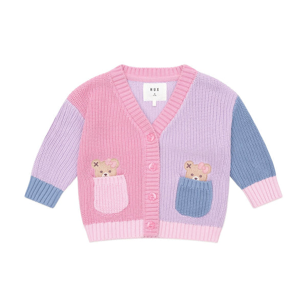 Huxbaby Peeping Pocket Girl Cardi
