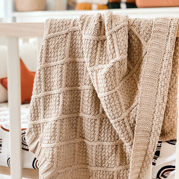Snuggly Jacks Organic Knitted Blanket