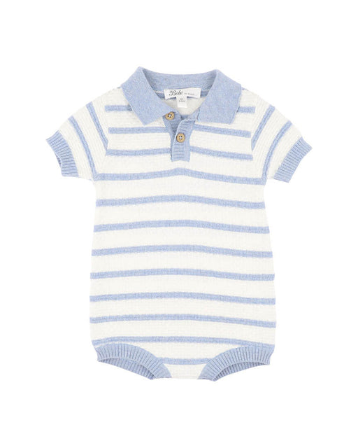 Bebe Brady Knitted Polo Romper