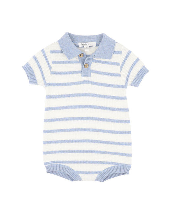 Bebe Brady Knitted Polo Romper