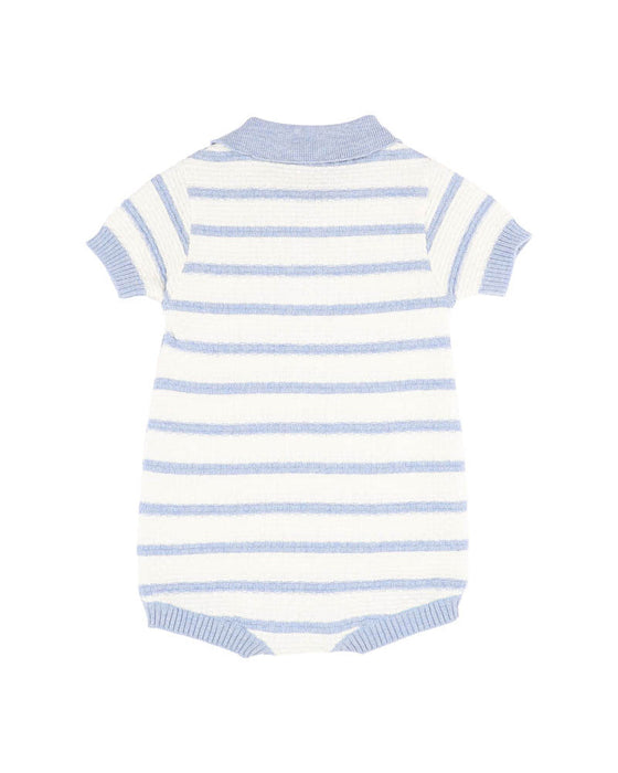 Bebe Brady Knitted Polo Romper