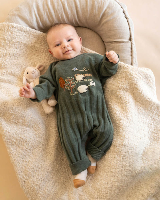 Bebe Hunter Farm Knitted Romper