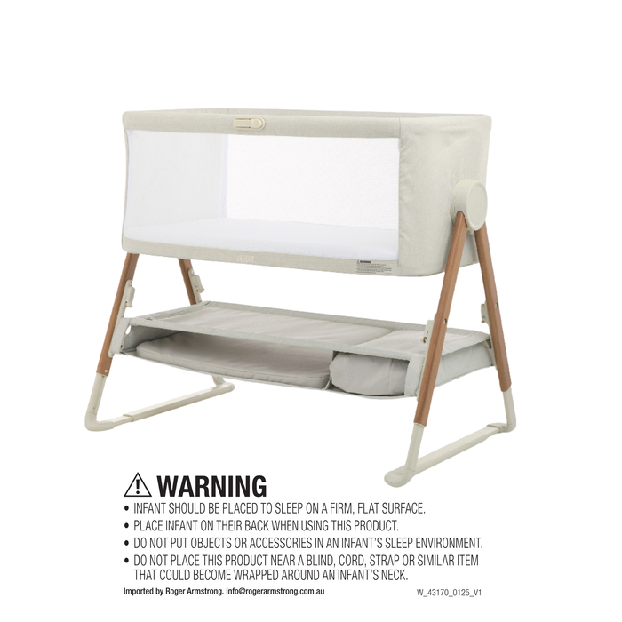 Mamas & Papas Lua v2 Bedside Crib