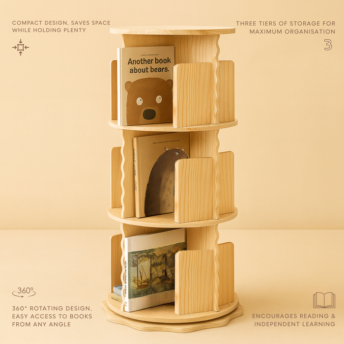 Nuage Interiors Malo Rotating Bookshelf