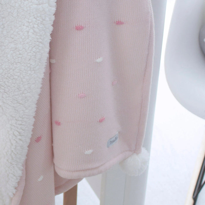 Bubba Blue Confetti Cot Knit Blanket