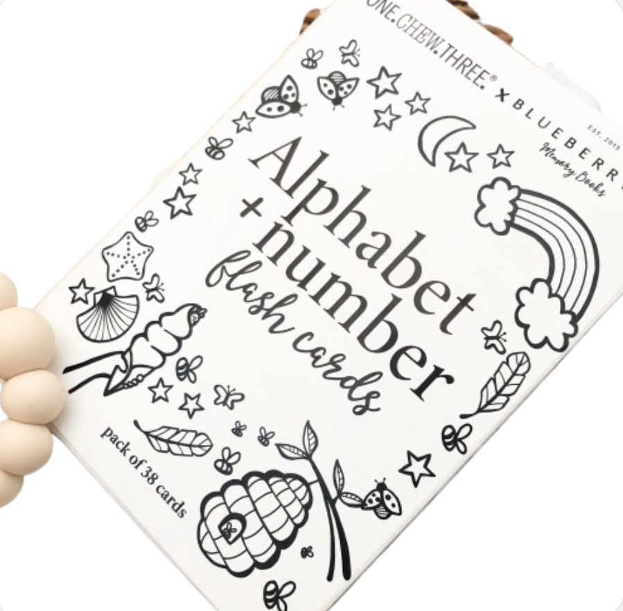 One Chew Three Alphabet & Number Flash Cards