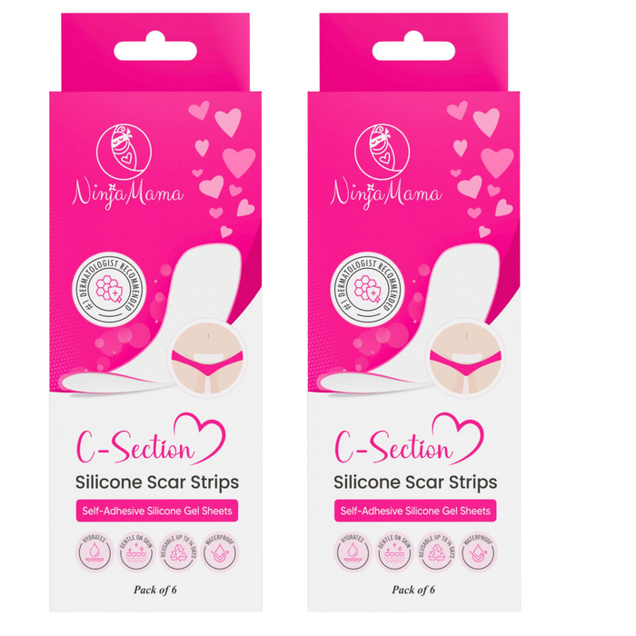 Ninja Mama Transparent C-Section Silicone Scar Strips