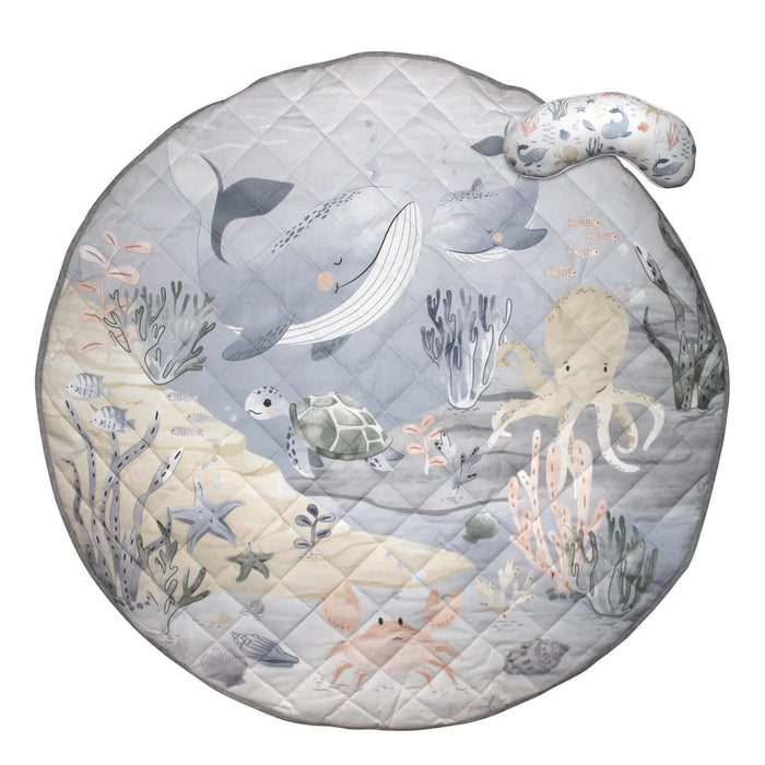 Mister Fly Water Resistant Playmat & Tummy Time Pillow