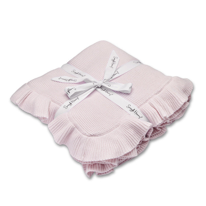 Snuggle Hunny Ruffle Knit Organic Blanket
