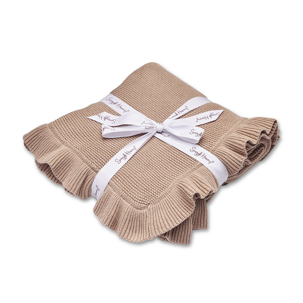 Snuggle Hunny Ruffle Knit Organic Blanket