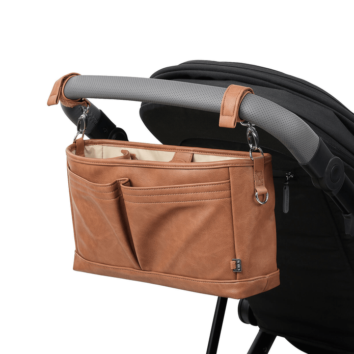bugaboo pram caddy OiOi Faux Leather Stroller Organiser/Pram Caddy