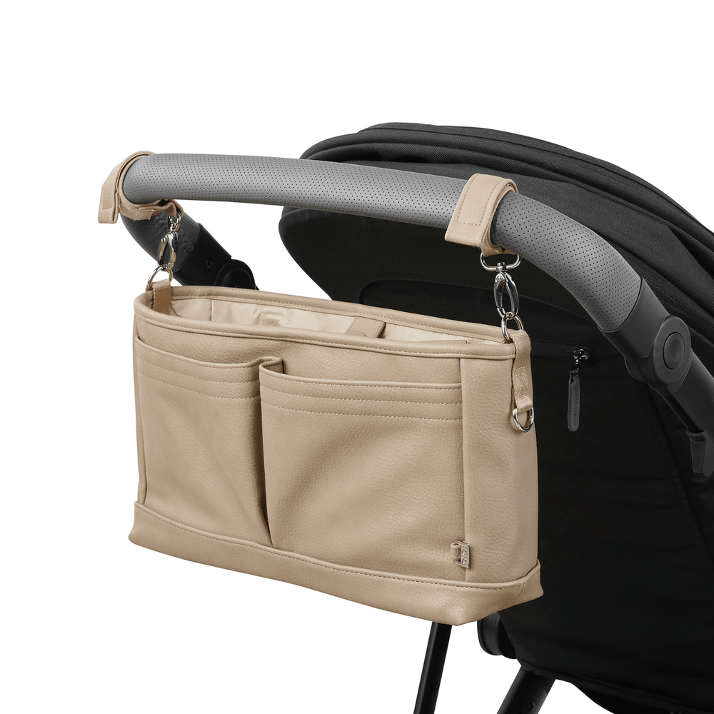 bugaboo pram caddy OiOi Signature Pram Caddy Oat Dimple Vegan Leather