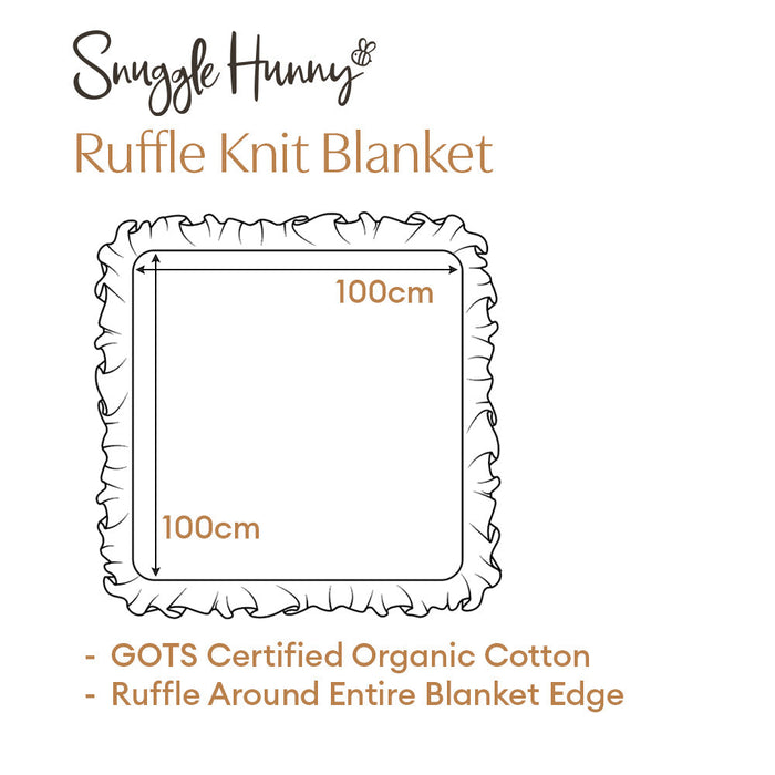 Snuggle Hunny Ruffle Knit Organic Blanket