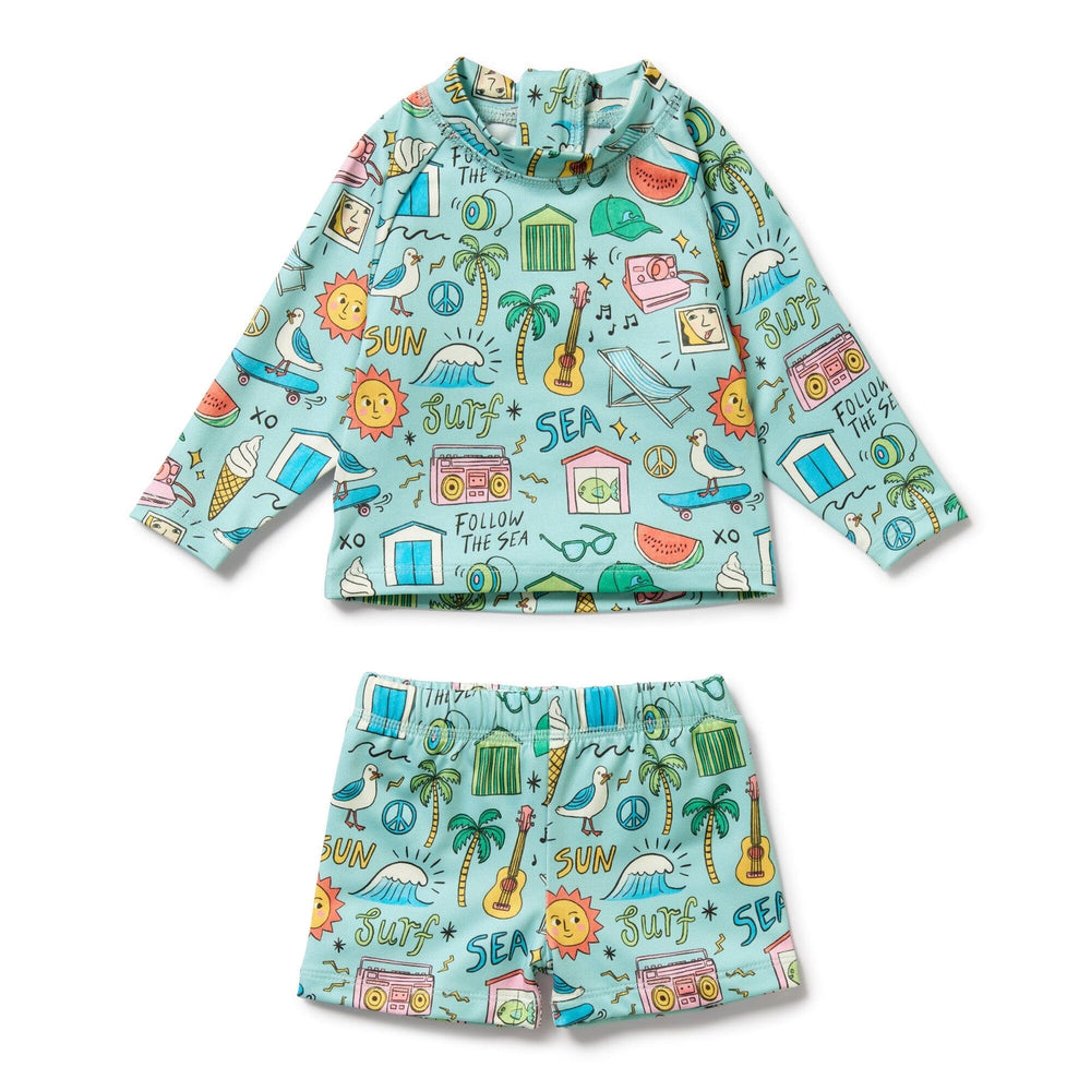 Wilson & Frenchy Rashie Swim Set