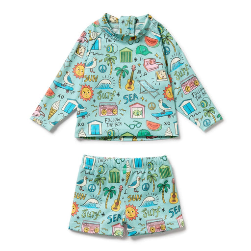 Wilson & Frenchy Rashie Swim Set