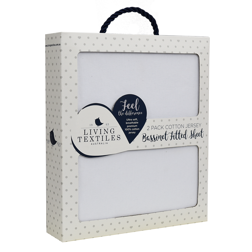 Jersey bassinet top fitted sheet