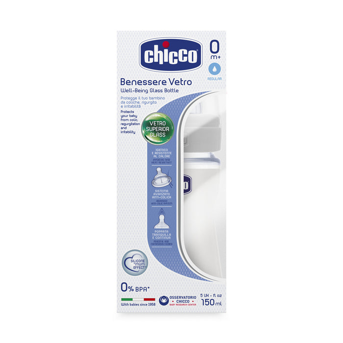 Chicco Wellbeing Glass Bottle
