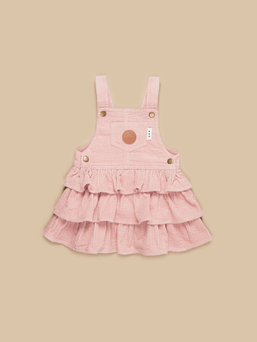 Huxbaby Cord Overall Frill Dress