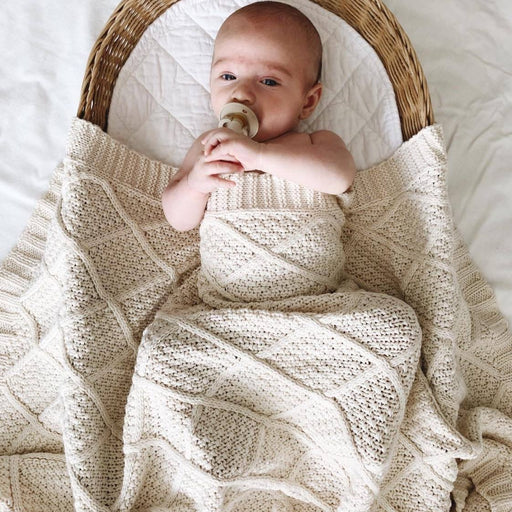 Snuggly Jacks Organic Knitted Blanket