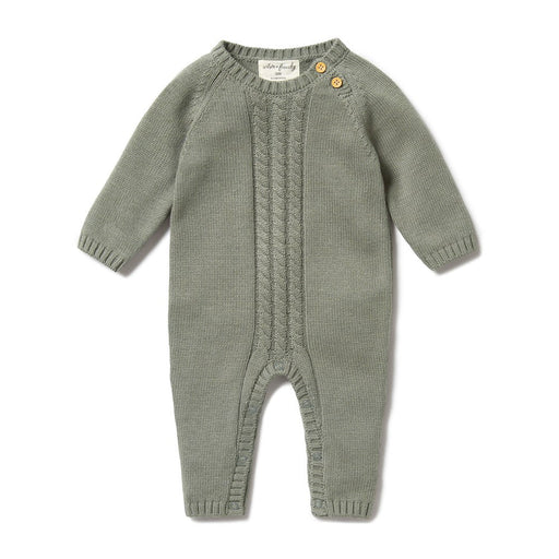 Wilson and Frenchy Knitted Cable Growsuit