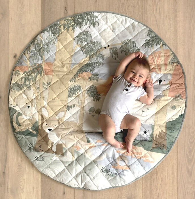Mister Fly Water Resistant Playmat & Tummy Time Pillow