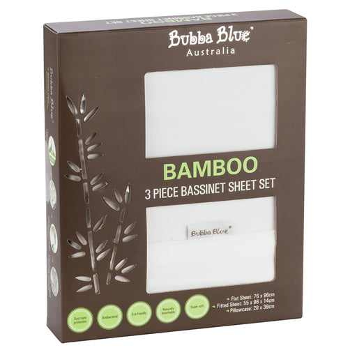 Bubba Blue Bamboo Bassinet Sheet Set