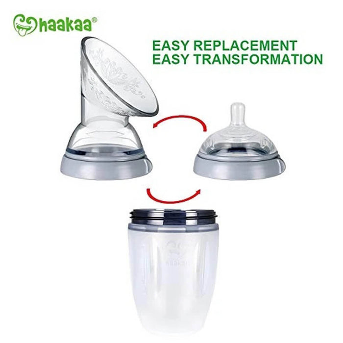 Haakaa Generation 3 Silicone Breast Pump & Bottle Top Set 160ml