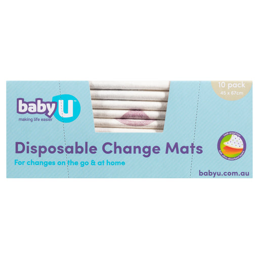BabyU Disposable Change Mats 10pk